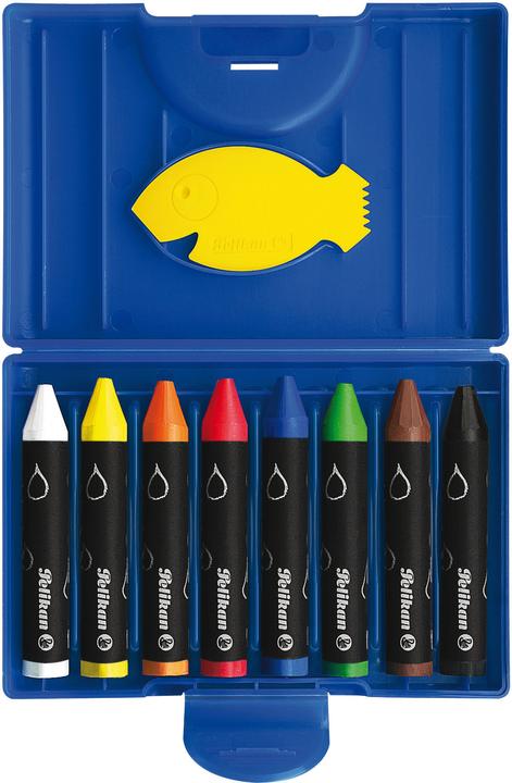 Actual product image Pelikan Wax crayon - plastic case (Multicolor, 8 x)