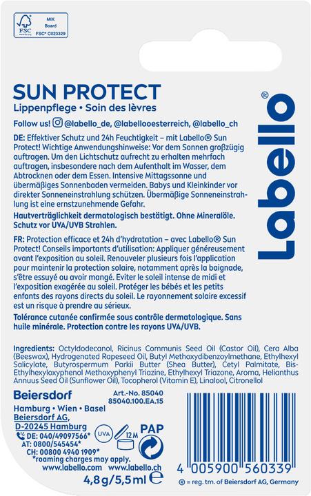 Immagine prodotto Labello Proteggi il sole (Balsamo, 5.50 ml)