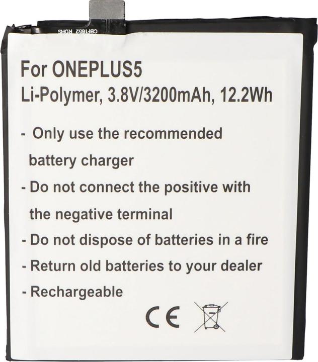 Actual product image AccuCell Battery suitable for ONEPLUS 5 BLP637