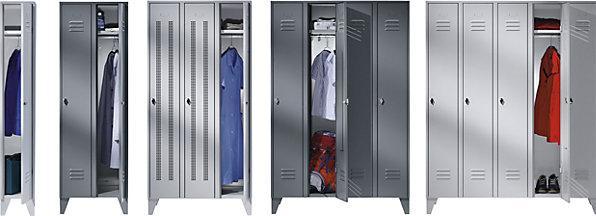 Actual product image Wolf Steel locker with cleated feet, compartments cabinet height (60 cm, 185 cm)