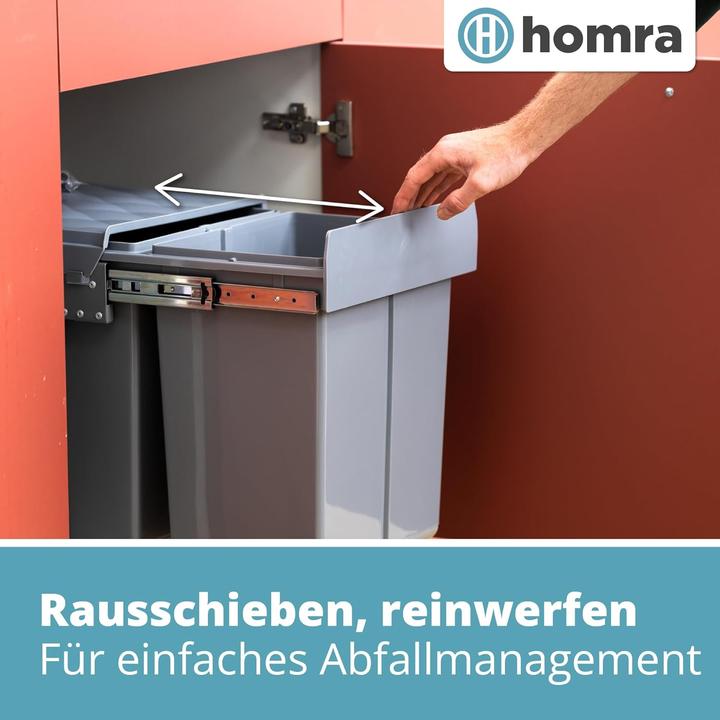 Actual product image Homra Ausziehbares Müll-Trennsystem (40 l)