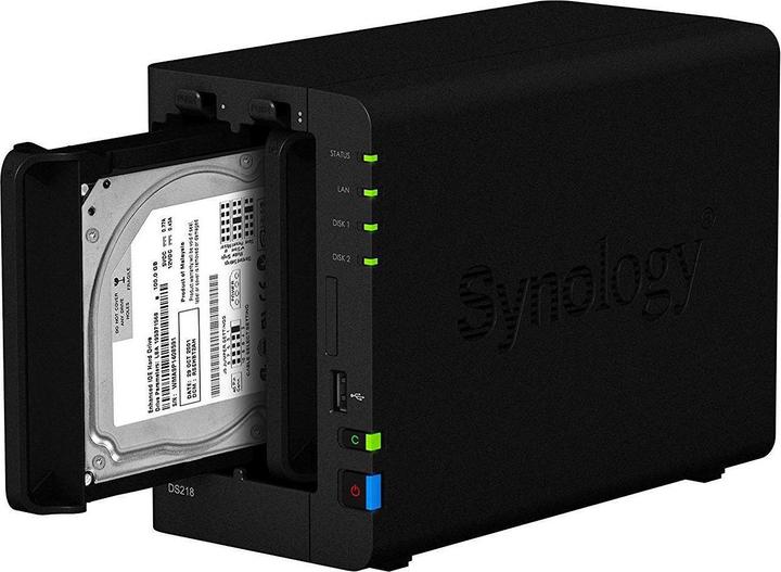Produktbild Synology Ds218 (2 x 3 TB, Seagate Ironwolf)