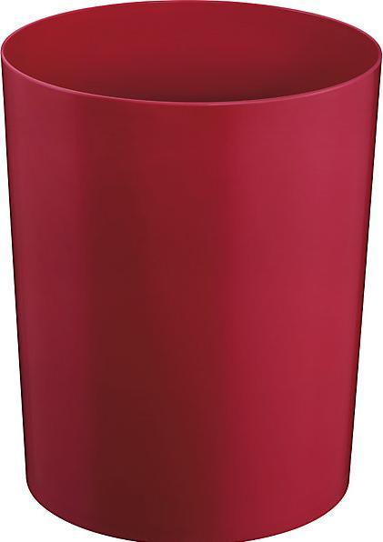 Actual product image Zwingo Safety paper bin with aluminium insert, capacity 13 l, Ø 245 mm, bordeaux. (13 l)