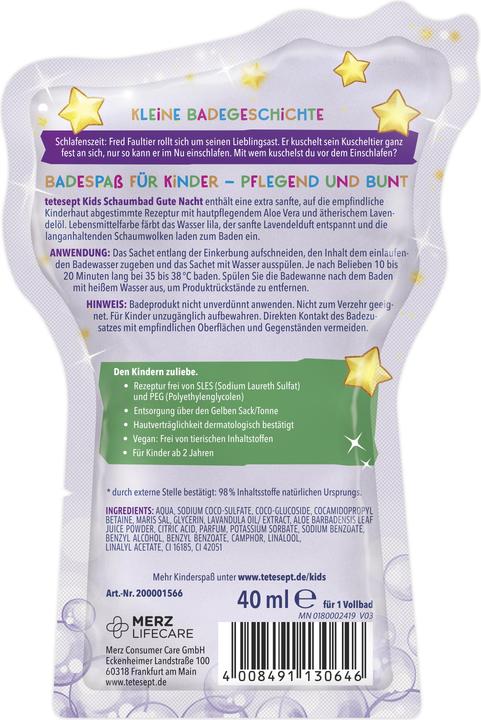 Actual product image Tetesept Good Night (40 ml, Bubble bath)