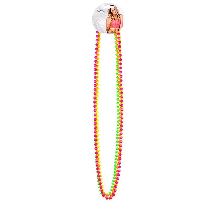 Actual product image Boland 4 Colorful Candy Necklaces: 80s Disco Accessories (100% ABS)