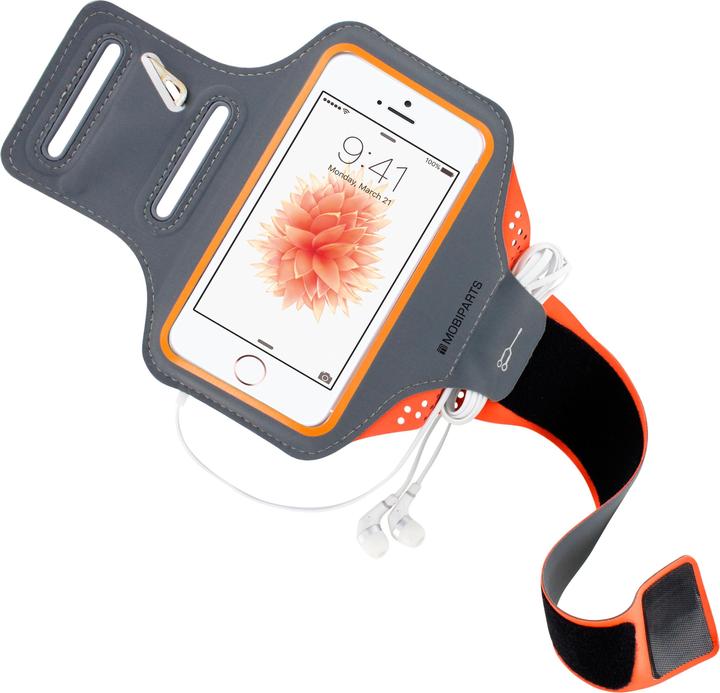 Actual product image Mobiparts Comfort Fit Sport Armband Apple iPhone 5/5S/SE Neon Orange