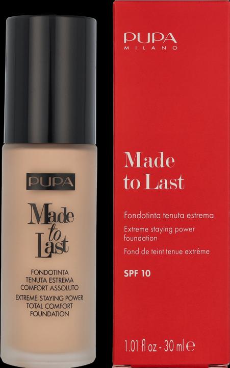 Immagine prodotto Pupa Milano Pupa MADE TO LAST FOUNDATION Beige chiaro (Light Beige)