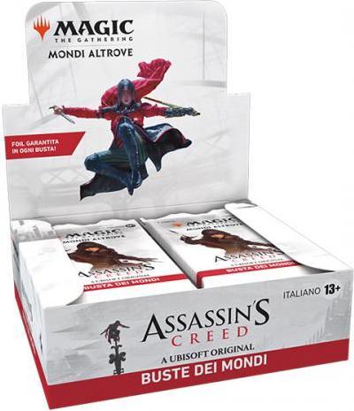 Produktbild Magic the Gathering Magic Assassins Creed Box 24 Buste Play Booster ITA (Italienisch, Booster Pack)