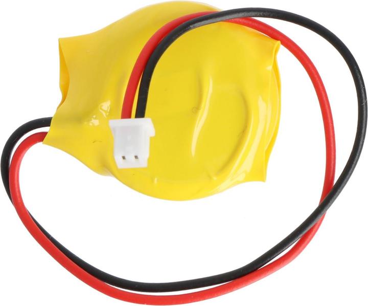 Produktbild AccuCell CMOS Batterie CR2032 3V mit Kabel und Stecker, Polung +/- beachten (1 Stk., CR2032, 220 mAh)