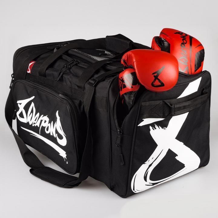 Actual product image 8Weapons Sport Bag, BIG 8, black-white (70 l)