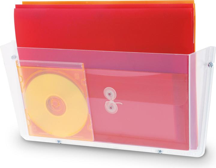 Deflecto Wandprospekthalter DocuPocket 63201 A4, quer, bruchsicher