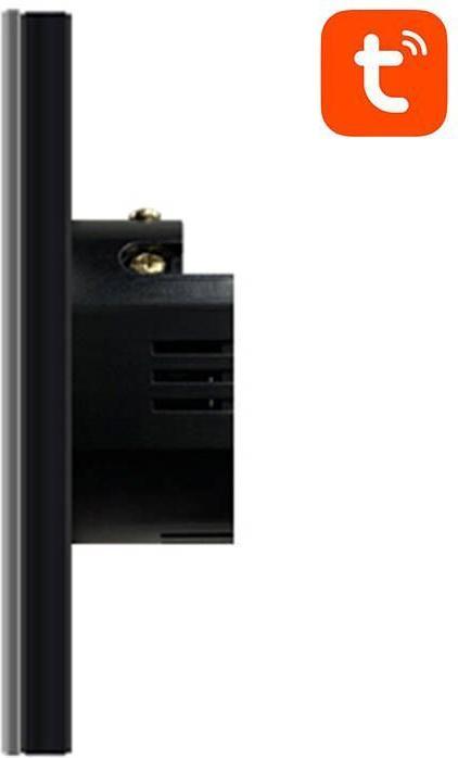 Actual product image Avatto Smart Light Switch WiFi TS02-EU-B1 1 Way TUYA (black)