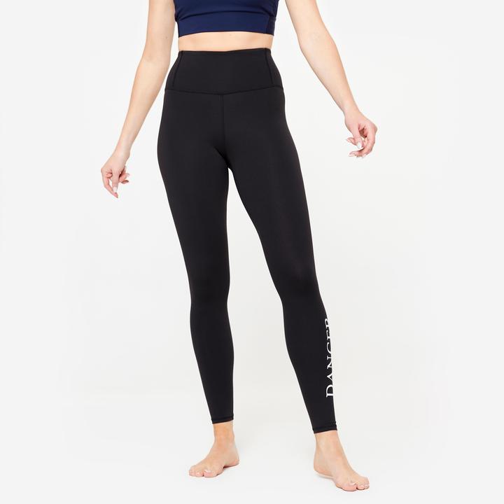 Immagine prodotto Domyos Leggings danza donna piatti a vita alta Danza Moderna - nero (W33/L31)