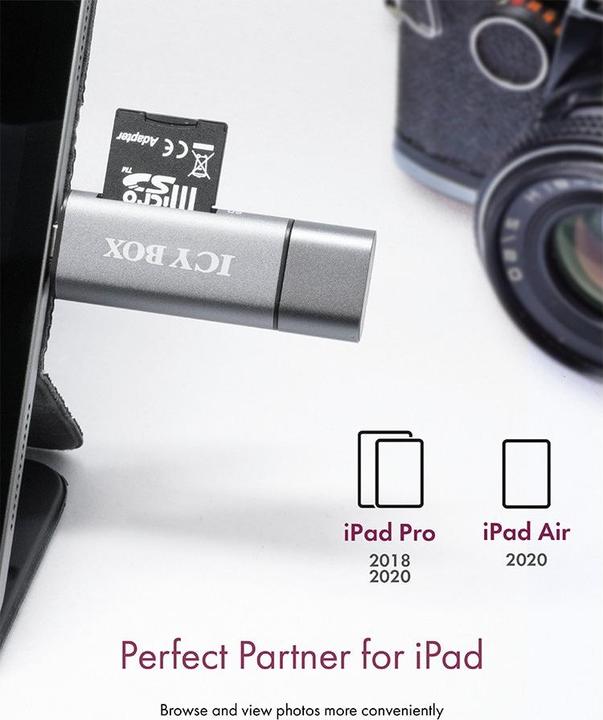 Actual product image Icy Box Ib-Cr200-C (USB, USB 2.0 Micro-B)