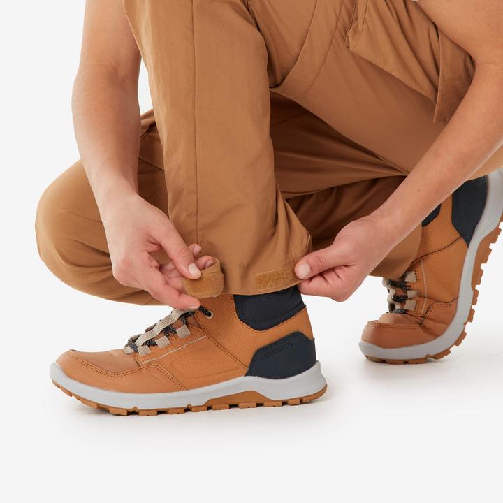 Actual product image Quechua Wanderhose Zip-Off-Hose MH500 Kinder Gr. 122–170 braun (8, 9, 10)