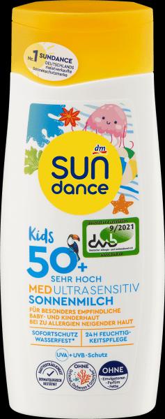Produktbild dm Sundance Kids MED Ultra Sensitiv (Sonnenmilch, SPF 50+, 200 ml)
