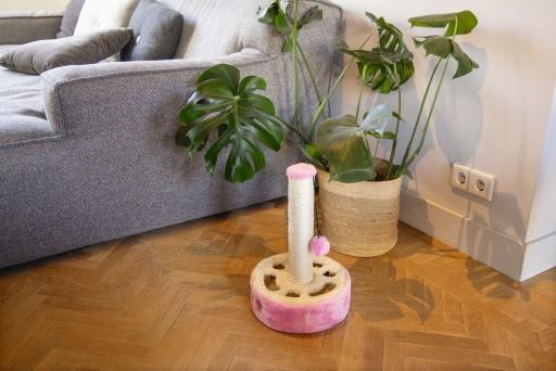 Actual product image Beeztees Bz Hide+Seek Cat Tree Gotcha (40 cm, beige pink)