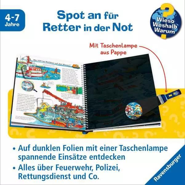 Actual product image Ravensburger Wieso? Weshalb? Warum? Leuchte und entdecke: Einsatzkräfte (Taschenlampen-Buch mit Folien und Klap (German, Sebastian Coenen, Carola of Boiler, 2025)