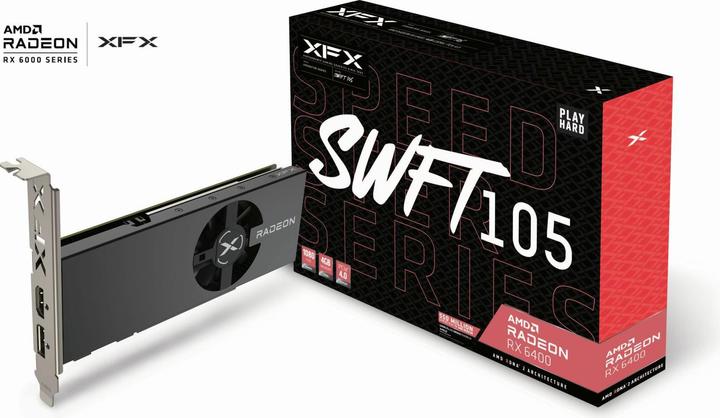 Image du produit XFX SPEEDSTER SWFT105 RADEON RX 6400 pour le jeu (4 Go)