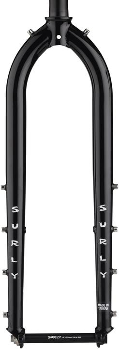 Surly Dinner Fork Stahl Gabel, 27.5+/29", 28.6-30, xxmm, 485mm, 110x15mm TA, IS Disc, black