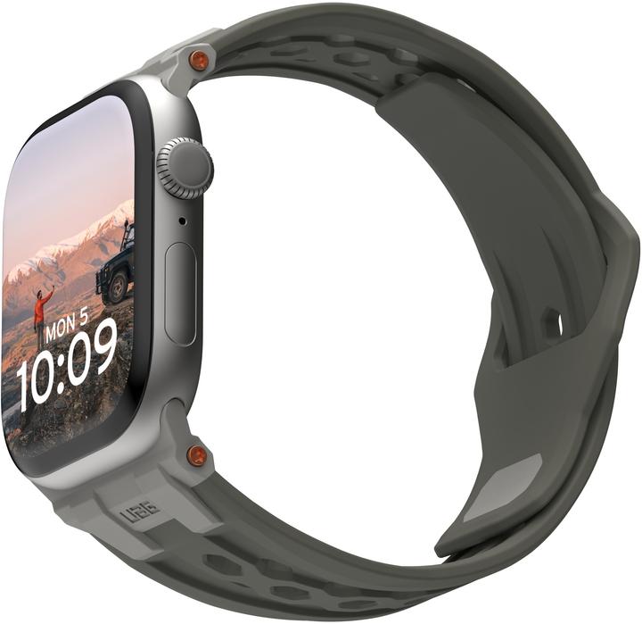 Produktbild UAG Urban Armor Gear Monarch Strap| Apple Watch Ultra/42/44/45/46mm| olive/titan| (194158117236) (Fluoroelastomer, Gummi)