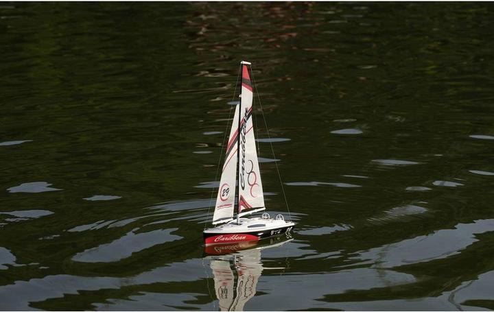 Actual product image Joysway Caribbean Yacht V2 RC Sailboat RtR 260mm