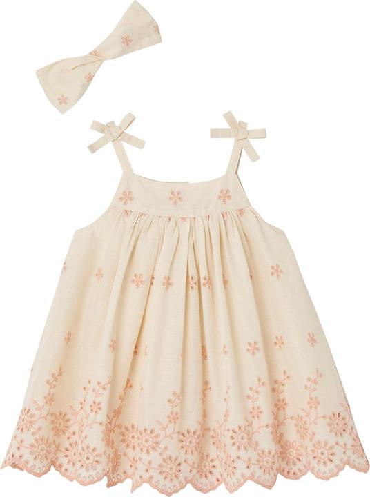 Actual product image Vertbaudet Girls' baby set: dress & hairband (62)