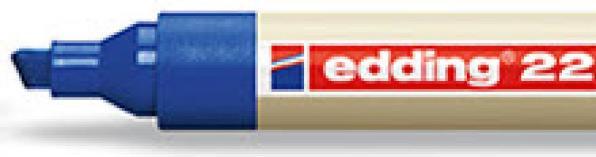 Actual product image Edding Permanent marker 22 (Blue, 5 mm, 1 x)