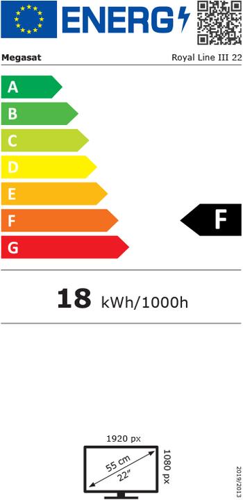 Energy Label Megasat Royal Line III 22 (22", LED, Full HD)
