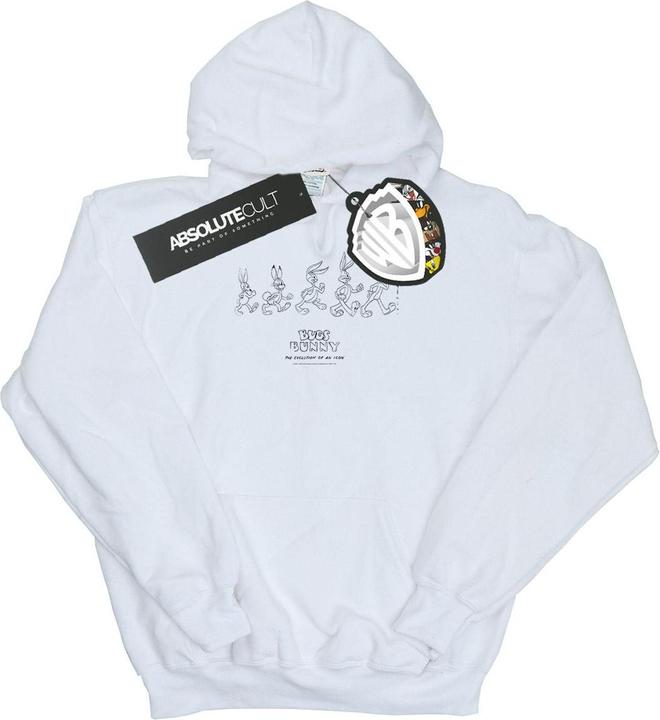 Actual product image Looney Tunes Mens Bugs Bunny Evolution Hoodie (M)