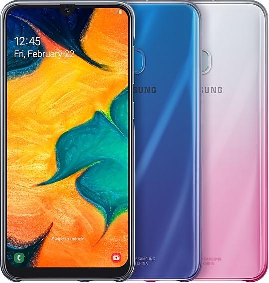 Samsung GRADACIJOS DANGA EF-AA305CBEGWW GALAXY A20/A30 JUODA standartas (Samsung Galaxy A30)