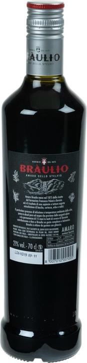 Actual product image Braulio Amaro Alpino di Bormio (18 years, 21 %, Italy, 1 x 70 cl, Bitter liqueurs)