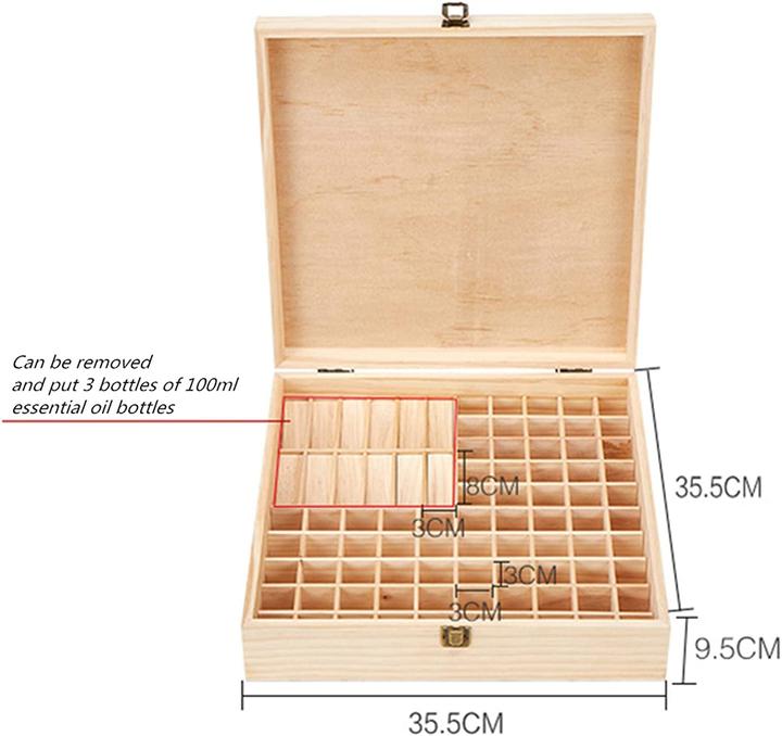 Image du produit Rose Flower Organisateur d'huile essentielle (35 x 35 x 9 cm)