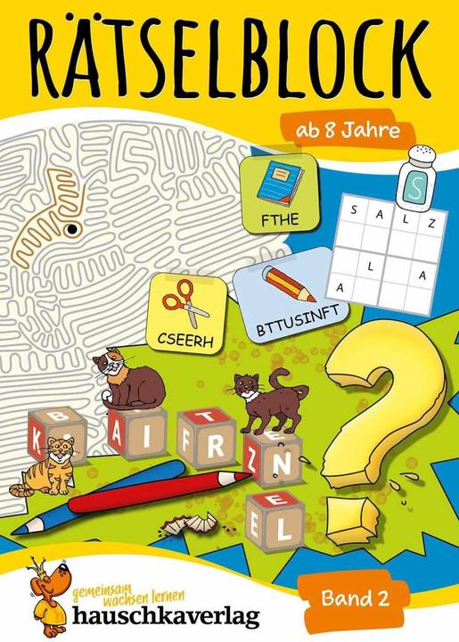 Produktbild Rätselblock ab 8 Jahre - Band 2 (Deutsch, Gisela Specht, Agnes Spiecker, 2021)