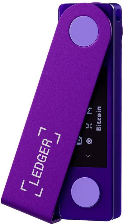 Actual product image Ledger DUPLIKAT Nano X crypto hardware wallet Purple Amethyst (Bitcoin, Litecoin, Ether)