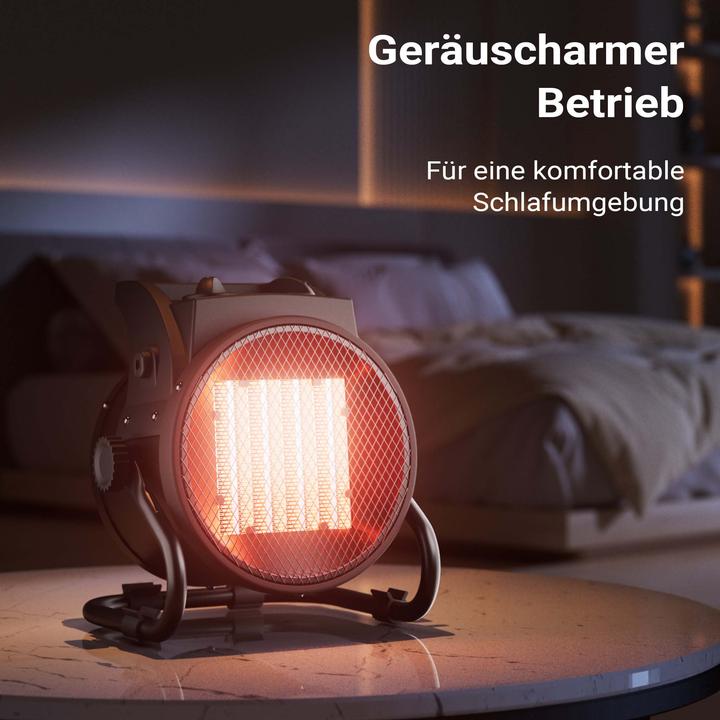 Immagine prodotto Wiltec Keramik Heizstrahler 2kW Heizlüfter Heizgerät Schnellheizer Elektrisch (2000 W)