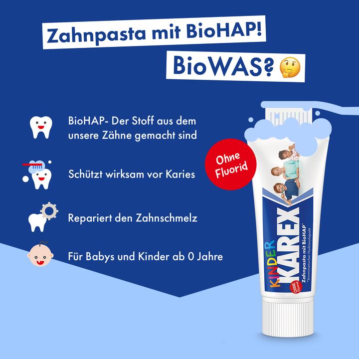 Actual product image Karex Children toothpaste fluoride free (50 ml)