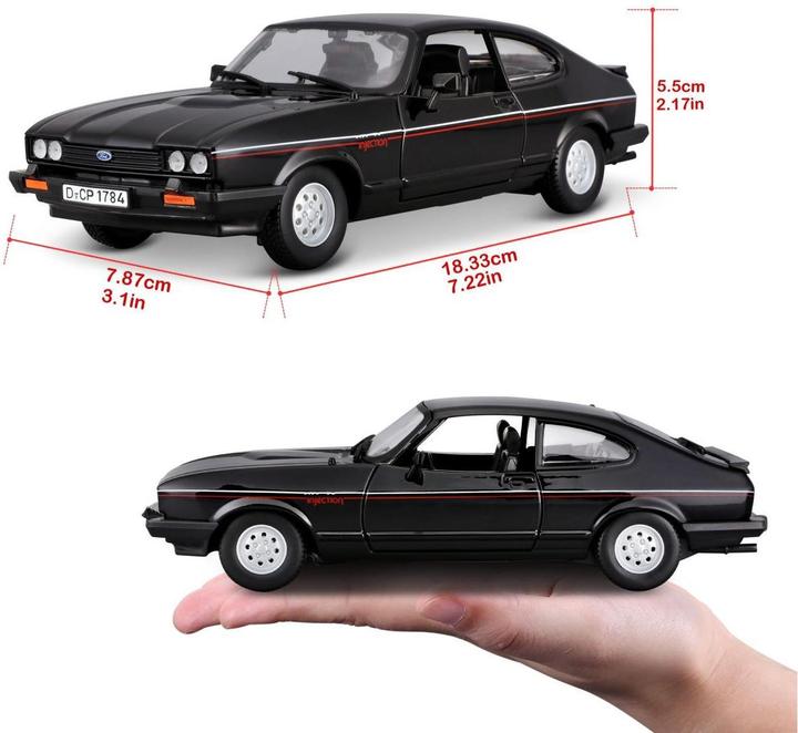 Produktbild Bburago Ford Capri 1600 GT 1/24 schwarz