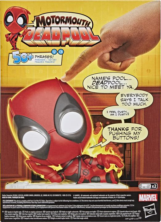 Actual product image Hasbro Marvel Electronic Figure Motormouth Deadpool 13 cm