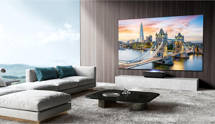 Produktbild Hisense 100L5F-D12 inklusive Leinwand (4K, 2700 lm)
