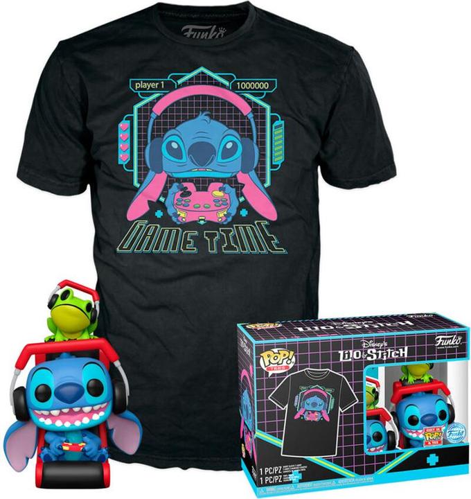 Immagine prodotto Funko Set di figure POP & Tee Disney Stitch Gamer Stitch con rana