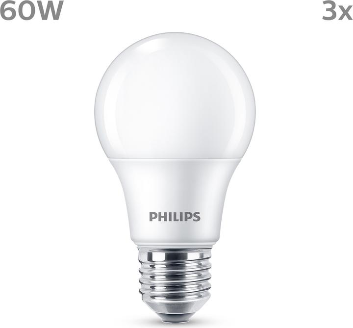 Actual product image Philips Led lamp (E27, 8 W, 806 lm, 3 x, F)