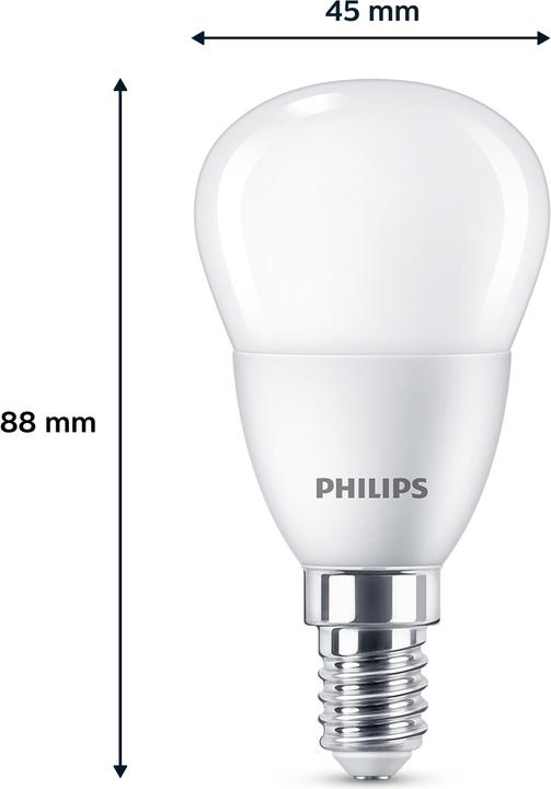 Produktbild Philips LED Lampe (E14, 4.90 W, 470 lm, 3 x, F)