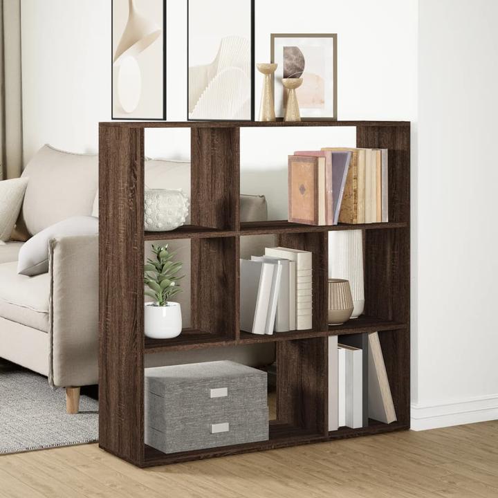 Produktbild VidaXL Bücherregal Raumteiler Wandregal Standregal Regal Braun Eichen-Optik