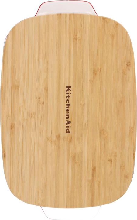Produktbild KitchenAid overschaal met bamboe deksel - large - keizer rood