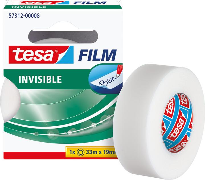 Actual product image tesa 1x tesafilm INVISIBLE, matt invisible, ageing-resistant and tear-proof (19 mm)