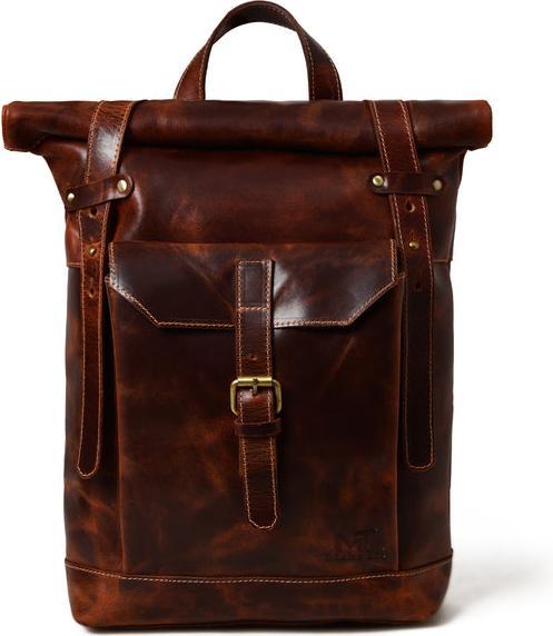 Produktbild Only-Bags.Store Brauner Saddleback-Rucksack - Roll Top