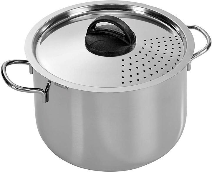 Produktbild Barazzoni Spaghettitopf zum einfachen Abgiessen (22 cm, Kochtopf, Stahl)