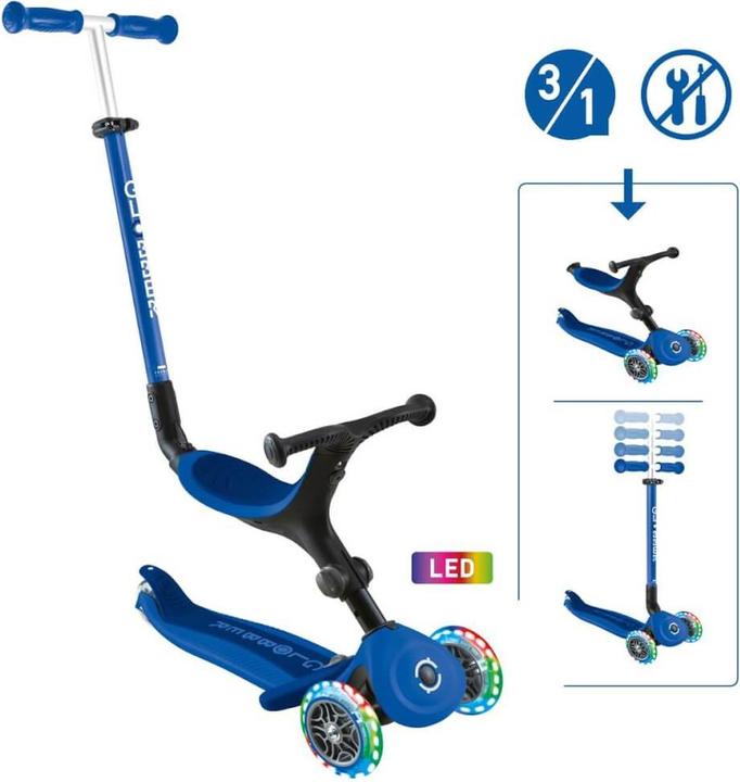 Produktbild Globber Go-Up Active Lights 3-in-1 Kinderfahrzeug
