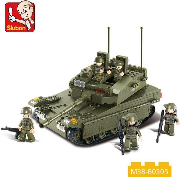Produktbild Sluban constructor, Tank Merkava, 344 det.